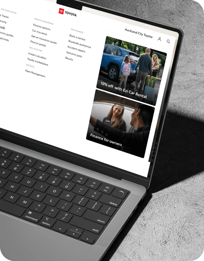 Toyota — nav laptop